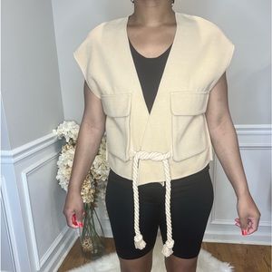 NWT Anthropologie Cropped Sweater Vest